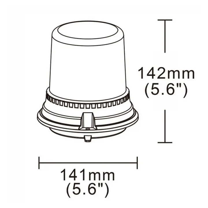 Eine Blitzlampe 28W 10x LED ein Magnet 7 Blitze | Terenowiec.pl