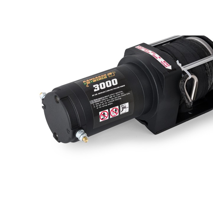Kangaroowinch K3000SR 12V with synthetic rope and remote controller