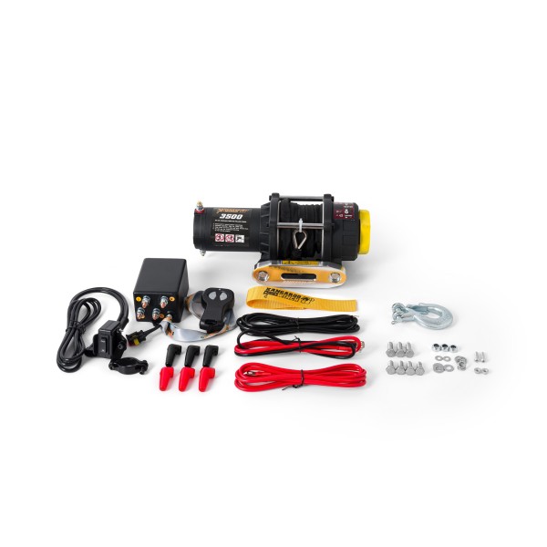 Kangaroowinch K3500SR 12V with synthetic rope and remote controller