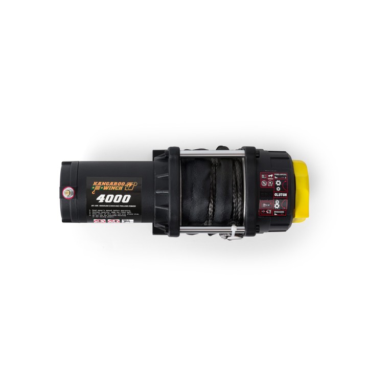 Wyciągarka samochodowa Kangaroowinch K4000SR 12V z liną syntetyczną ze sterowaniem bezprzewodowym