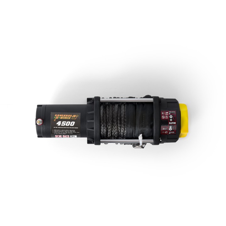 Wyciągarka elektryczna Kangaroowinch K4500SR 12V z liną syntetyczną ze sterowaniem bezprzewodowym