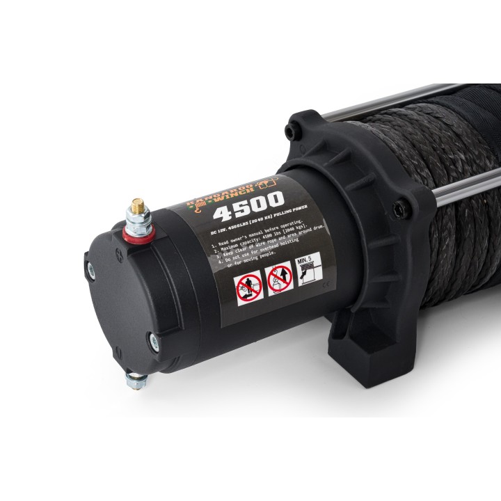 Wyciągarka elektryczna Kangaroowinch K4500SR 12V z liną syntetyczną ze sterowaniem bezprzewodowym