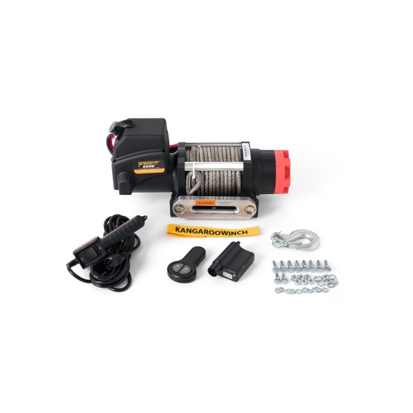 Kangaroowinch Elektrische Seilwinde K6000E 12V mit Kunststoffseil