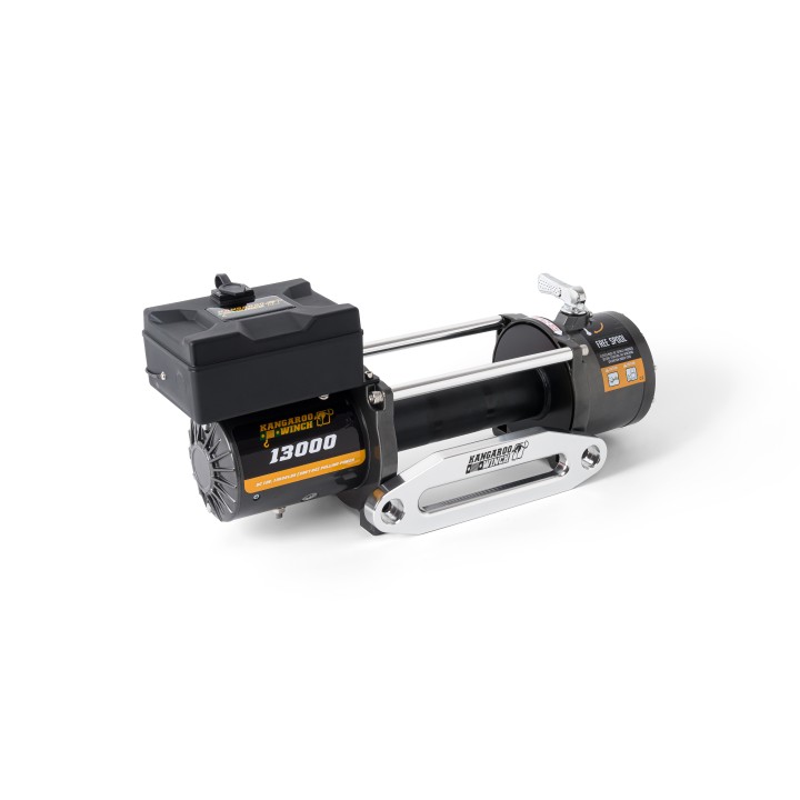 Kangaroowinch K13000 12V ohne Seil, Alu-Gleitführungen