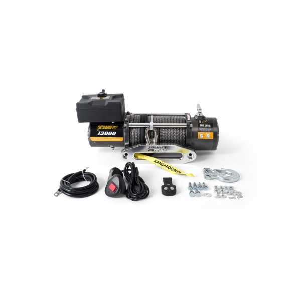Kangaroowinch K13000 12V with Synthetic Rope