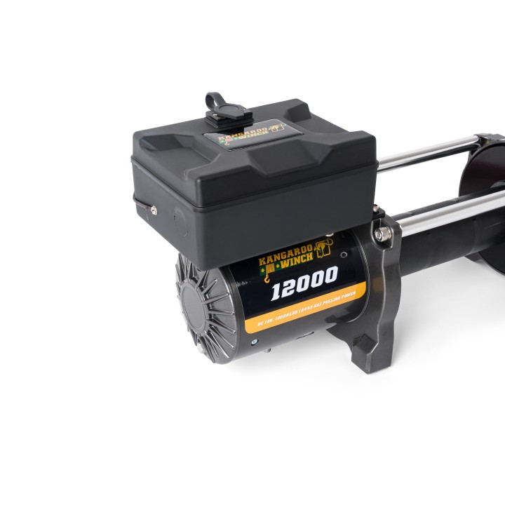 Wyciągarka samochodowa Kangaroowinch K12000 12V bez liny z prowadnicą ślizgową