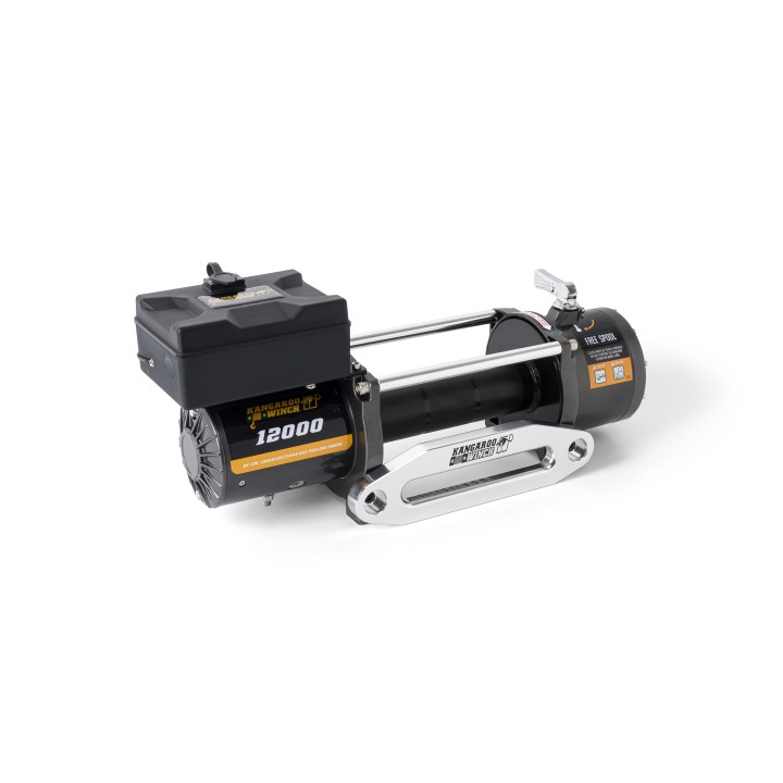 Kangaroowinch K12000 12V ohne Seil, Alu-Gleitführungen