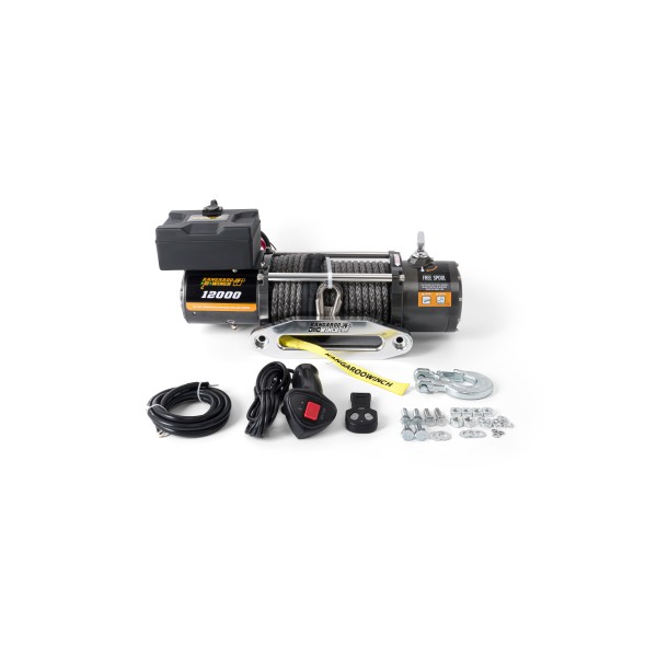 Wyciągarka samochodowa Kangaroowinch K12000 12V z liną syntetyczną