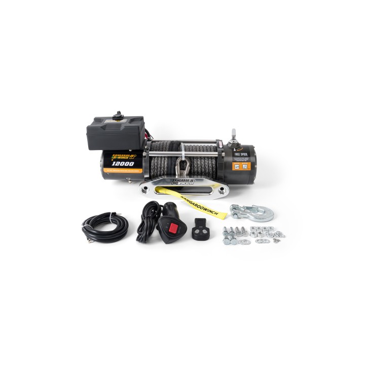 Kangaroowinch electric winch K12000 with Synthetic Rope