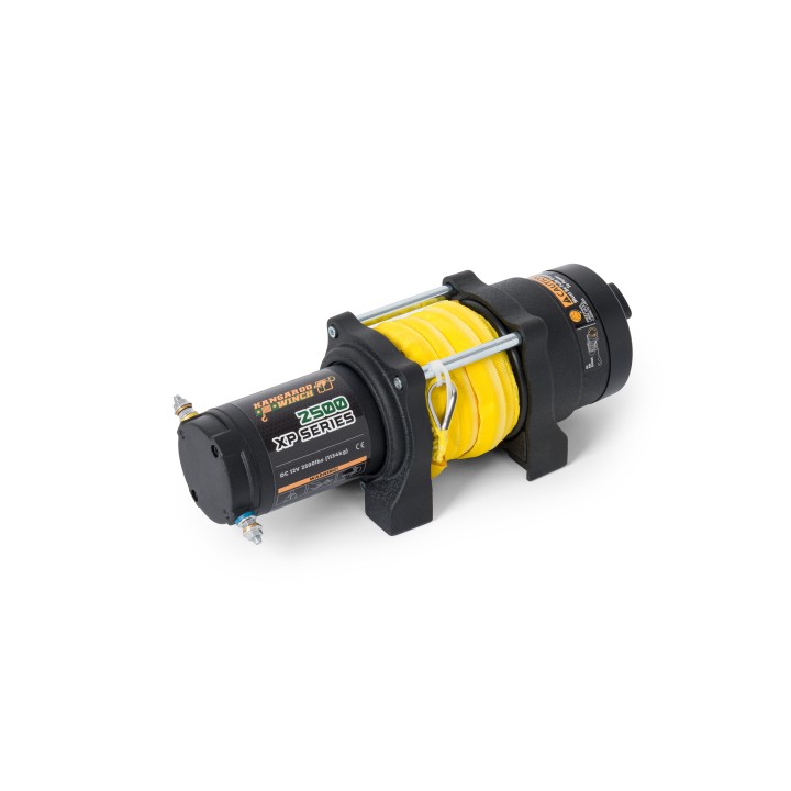 Electric winch K2500XP 2500 lbs 12V synthetic rope, gear ratio140:1
