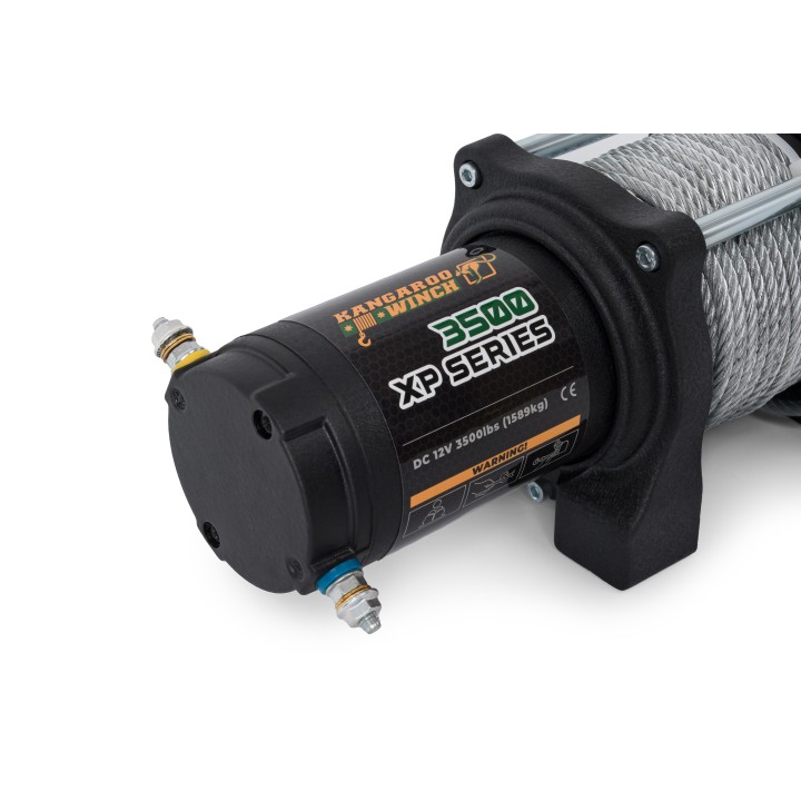 Electric winch K3500XP 3500 lbs 12V steel rope, gear ratio140:1 IP68