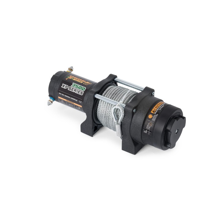 Schnelle elektrische Seilwinde KangarooWinch K3500XP ATV 12V 1588 kg Stahlseil