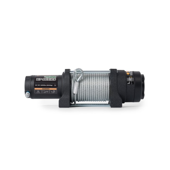 Electric winch K4500XP 4500 lbs 12V steel rope, gear ratio191:1 IP68
