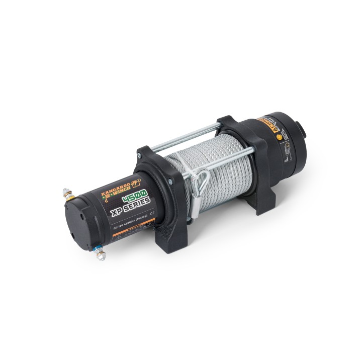 Electric winch K4500XP 4500 lbs 12V steel rope, gear ratio191:1 IP68