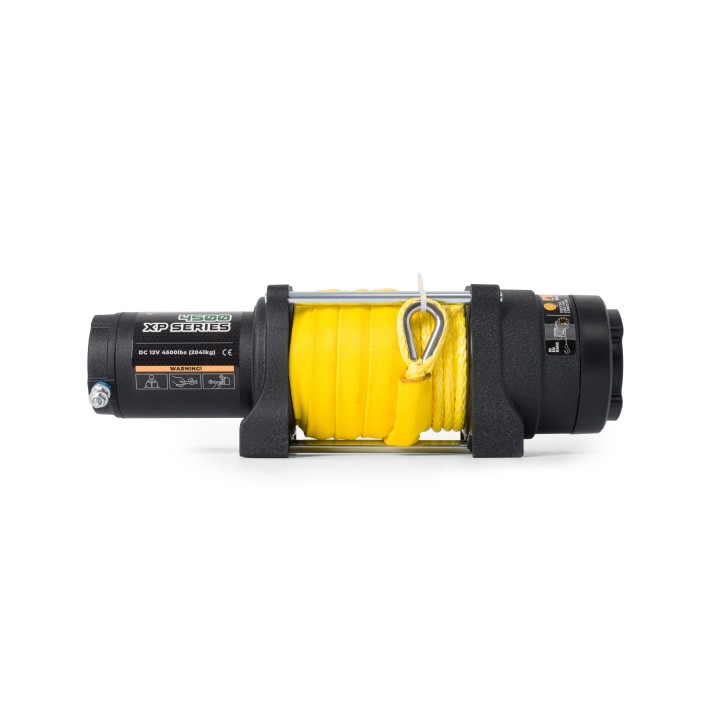 Electric winch K4500XP 4500 lbs 12V synthetic rope, gear ratio191:1 IP68