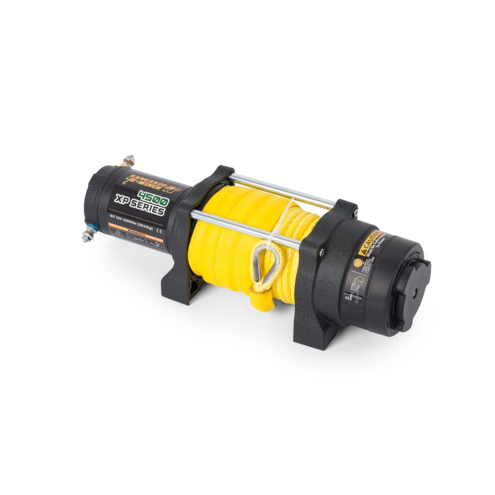 Schnelle elektrische Seilwinde KangarooWinch K4500XP ATV 12V 2041 kg Kunststoffseil