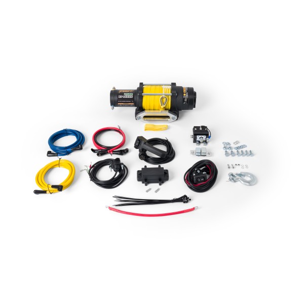Electric winch K4500XP 4500 lbs 12V synthetic rope, gear ratio191:1 IP68