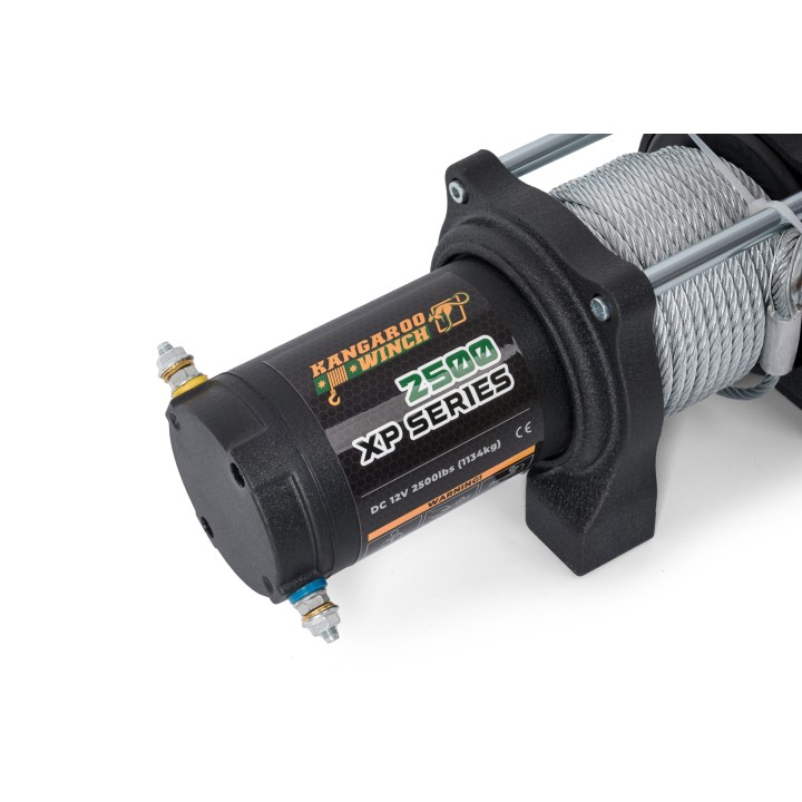 Electric winch K2500XP 2500 lbs 12V steel rope, gear ratio140:1