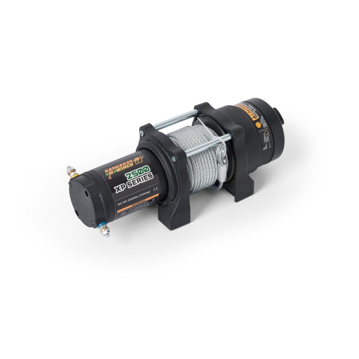 Electric winch K2500XP 2500 lbs 12V steel rope, gear ratio140:1