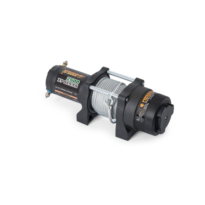Electric winch K2500XP 2500 lbs 12V steel rope, gear ratio140:1
