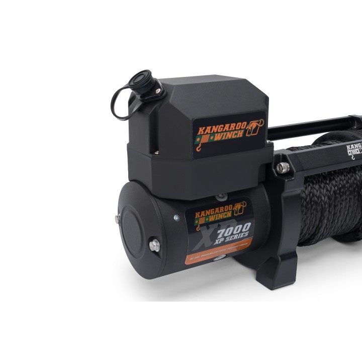 Wyciągarka K7000XP 12V z liną syntetyczną i sterowaniem bezprzewodowym 104:1