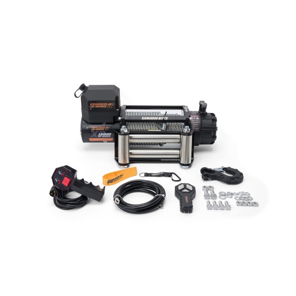 Wyciągarka K12 000XP 12V z liną stalową i sterowaniem bezprzewodowym 216:1