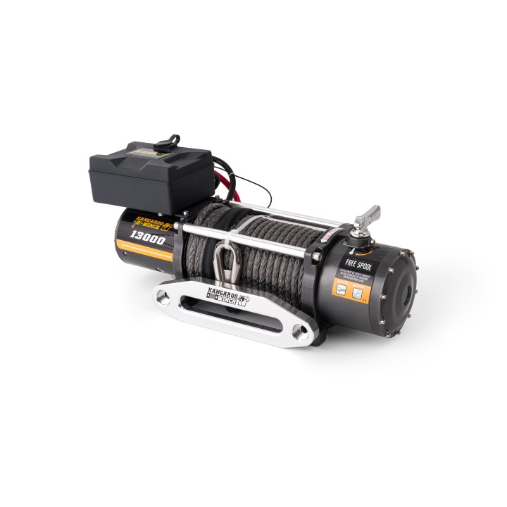 Kangaroowinch K13000 12V with Synthetic Rope