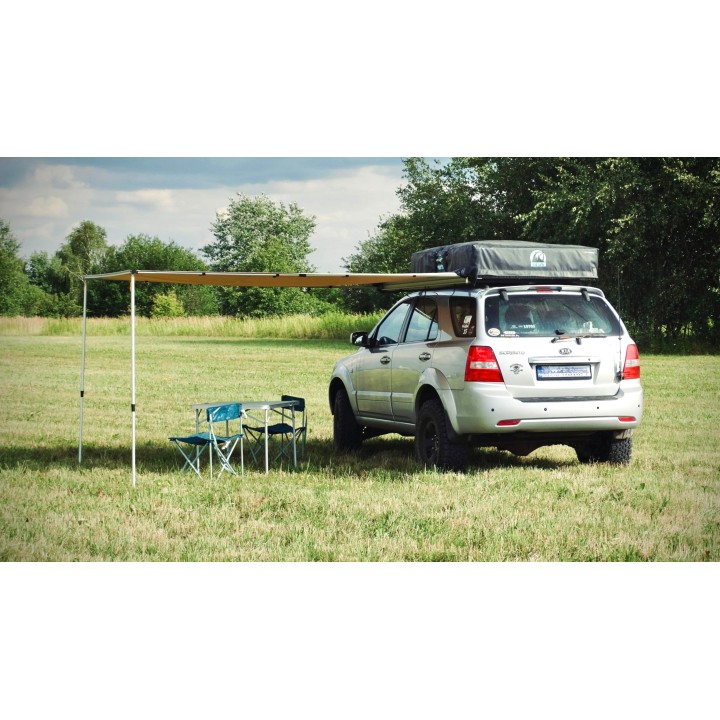 Auto-Markise 1,4x2 m mit PVC-Kassette – Ripstop-Polyester, ideal für SUV und Geländewagen