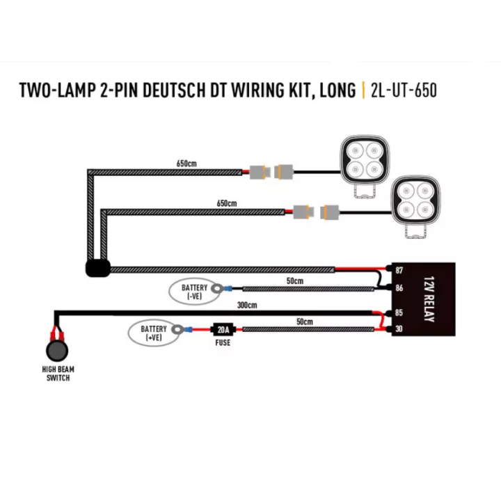 copy of Wiązka do montażu jednej lampy (seria Utility) - z włącznikiem
