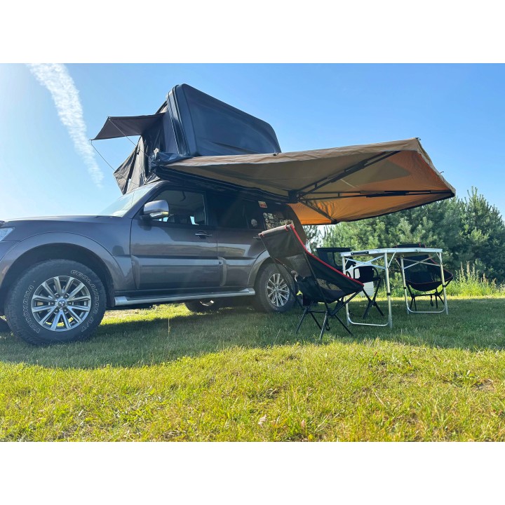 Self-supporting 270° x 2,5 Batwing awning R passenger side