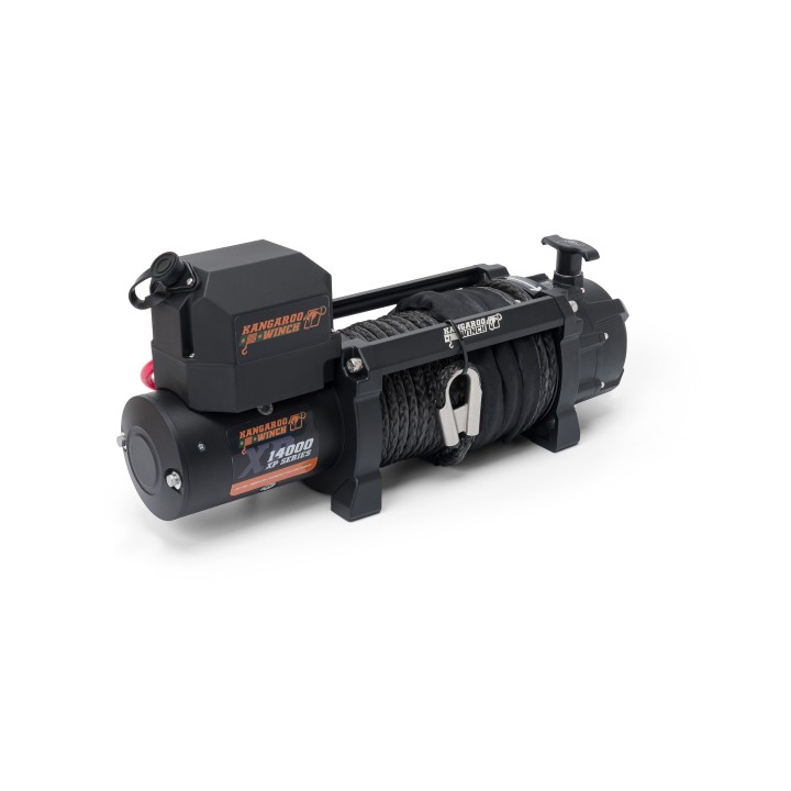 K14000XP 24V winch with synthetic rope and 218:1 wireless control