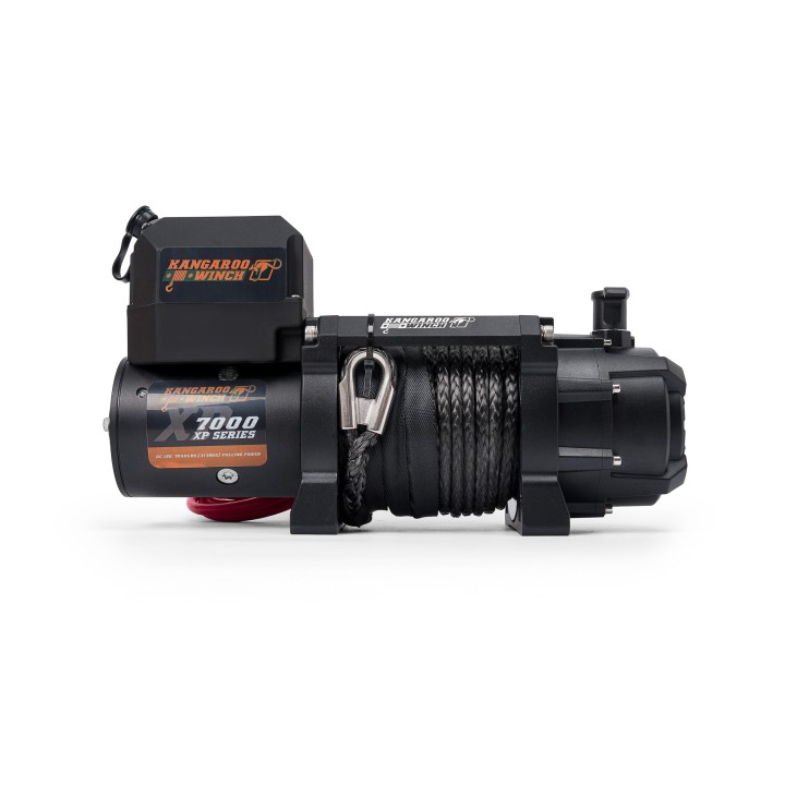 K7000XP 12V winch with synthetic rope and 104:1 wireless control