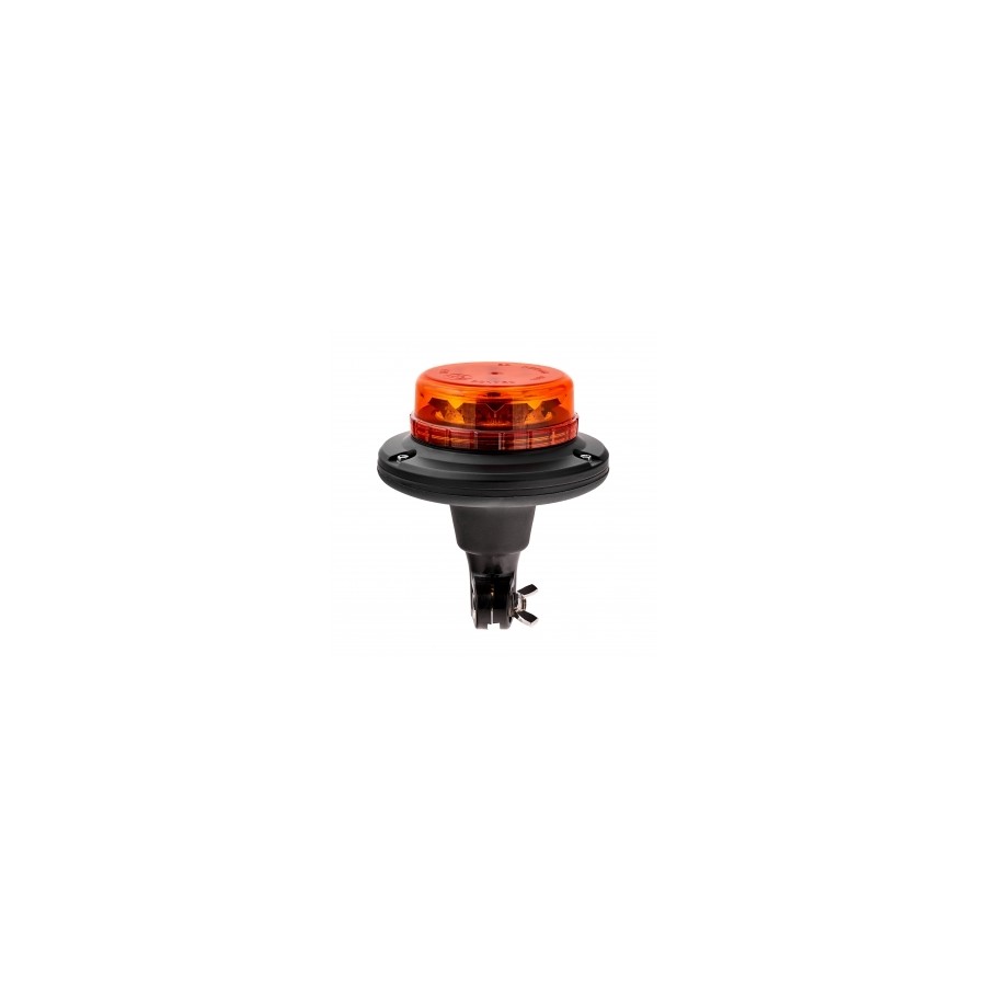 Lampa pojedyncza LED LPB040, pomarańczowa, mocowanie Flexi DIN, 12/24V, R65