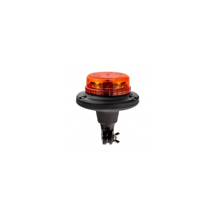 Lampa pojedyncza LED LPB040, pomarańczowa, mocowanie Flexi DIN, 12/24V, R65