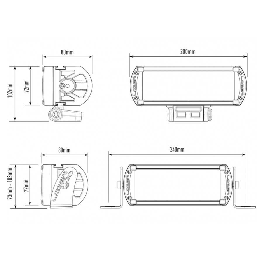 Oświetlenie LED LAZER ST-4